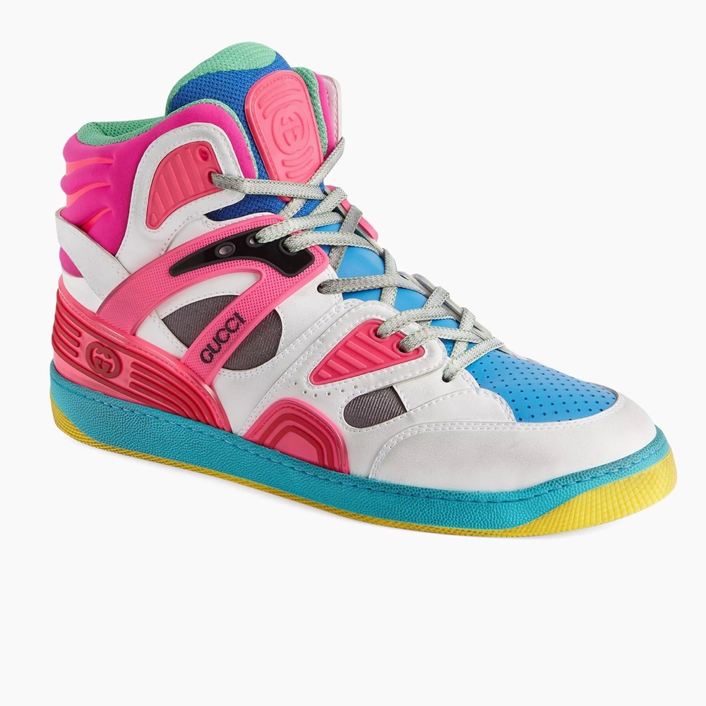 Gucci Basket High-Top Sneakers uk size 8 men’s ( us 9) with box women’s size 10